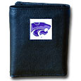 Kansas St. Wildcats Leather Tri-fold Wallet